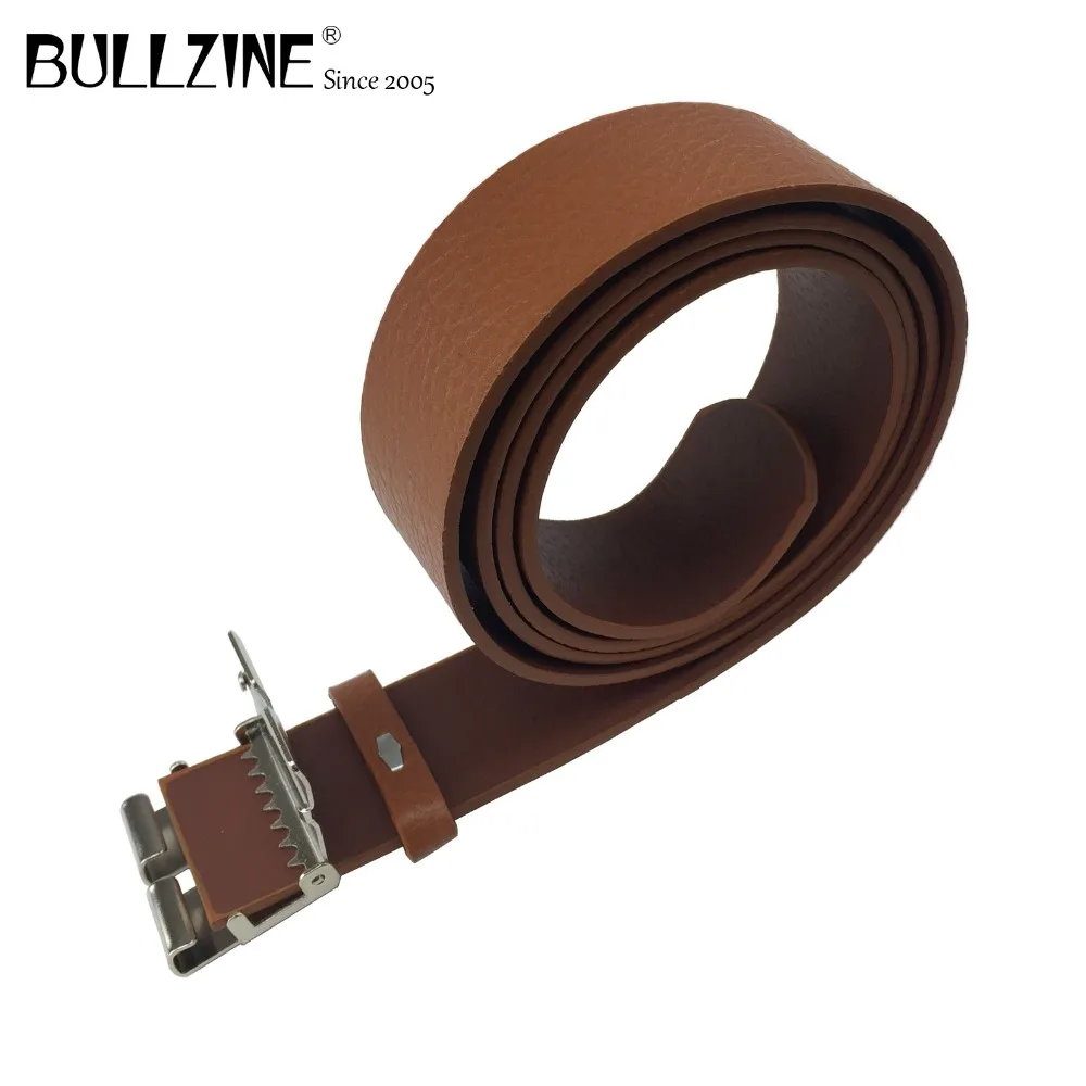 Ремни Bullzine из искусственной кожи коричневого цвета с соединительной застежкой