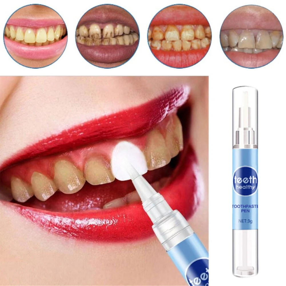 

1pcs Portable Teeth Whitening Gel Pen Oral Hygiene Stains Removing Tooth Cleaning Care Toothpaste Pen TSLM1