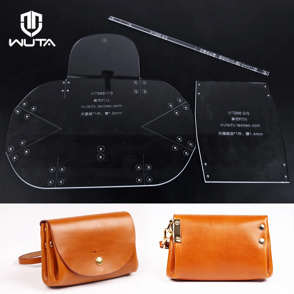 

WUTA 966 оригинальный дизайн маленькая сумка клатч акриловый шаблон Дамская мини сумочка модель четкий шаблон набор режущий инструмент