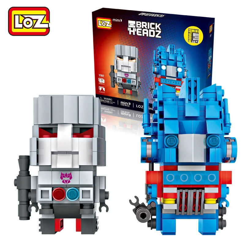 LOZ мини блок машина Робот строительные блоки Набор супергероев brick Heads фигурка игрушки LOZ блоки сборная игрушка