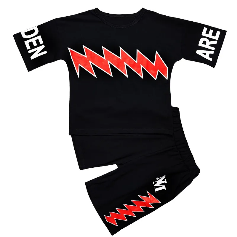 Комплект из 2 предметов комплект одежды для мальчиков модные футболки шорты