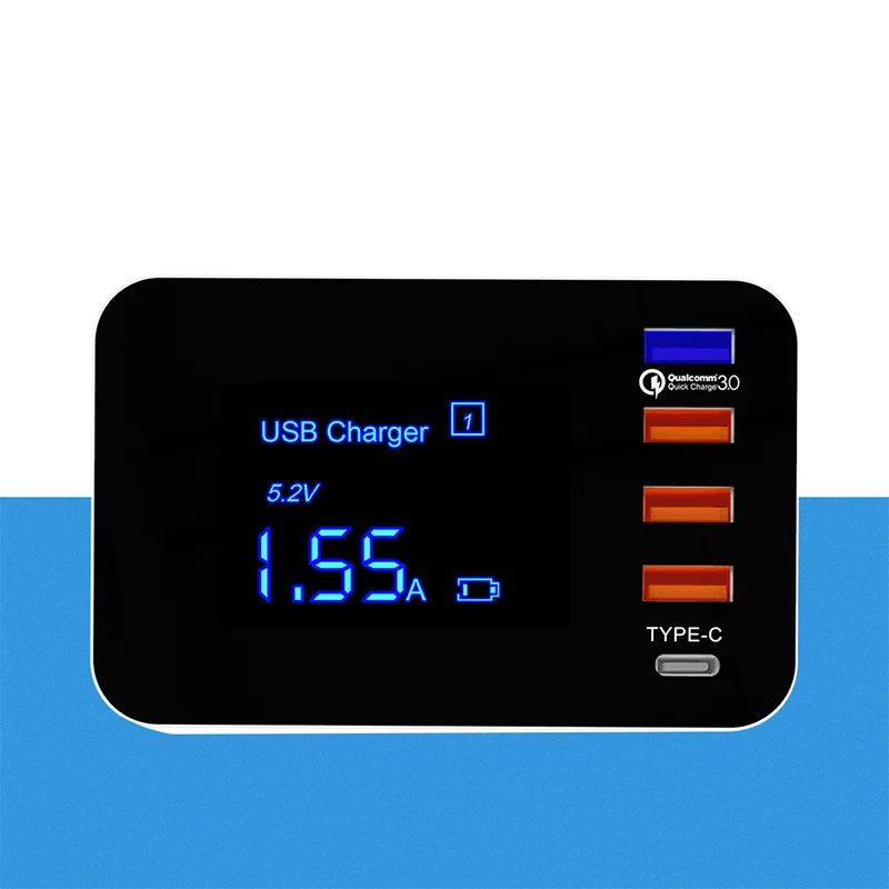 Thbelieve Тип C мобильный телефон Быстрая зарядка 4 порта USB настенное зарядное