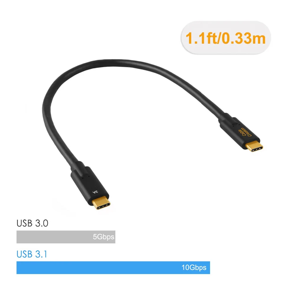 Кабель USB 3 1 типа C Gen 2 кабель CableCreation 10 Гбит/с со встроенным чипом E Marker совместим с
