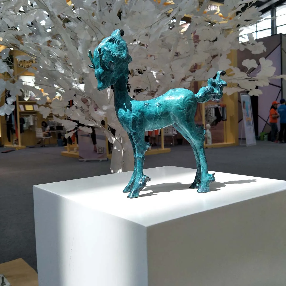 Tooarts Tomfeel Deer Sculpture Modern Style Home Decor Artificial Cute Animal Bronze Statue Decoration Accessories | Дом и сад