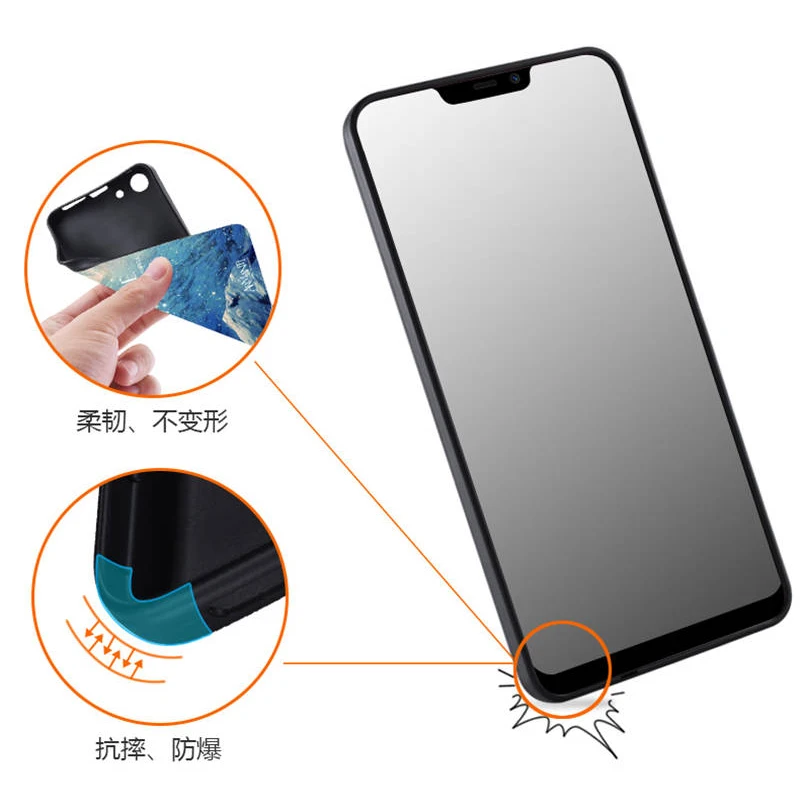 Vivo Y81 чехол 6 22 дюймов мультяшный Мягкий ТПУ задняя крышка для телефона VIVO Y 81 VIVOY81