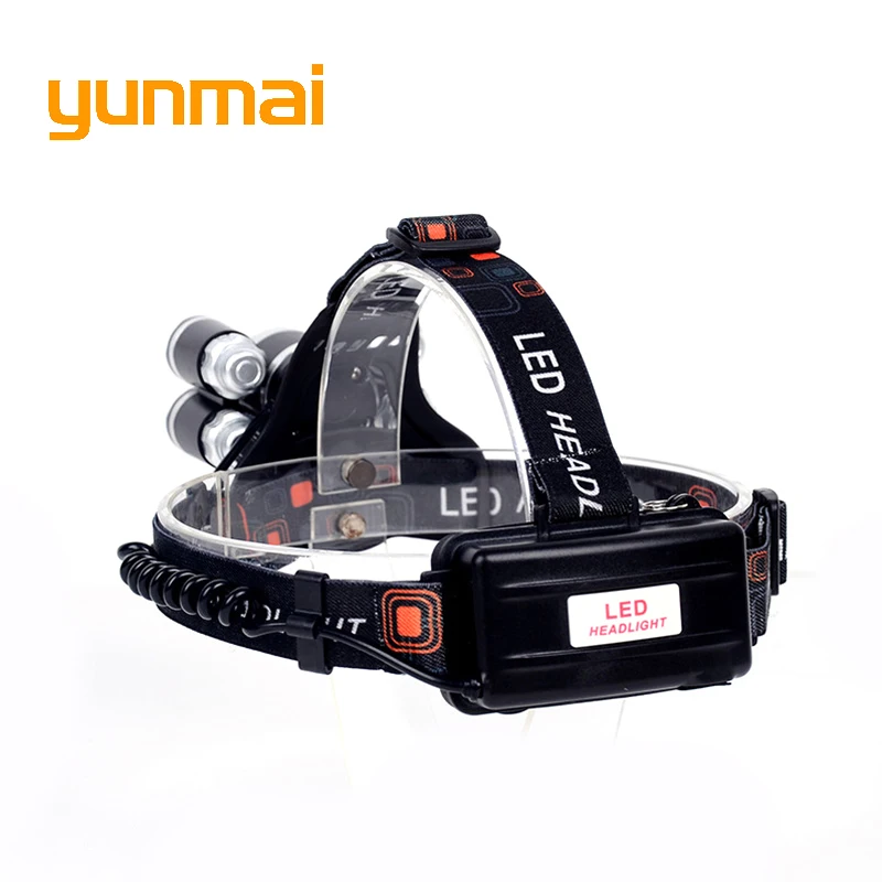 Мощный сильный Головной фонарь с usb 12000 лм новый xml T6 + 4 * Новый светодиодный