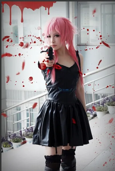 Лидер продаж дневник gasui Yuno Mirai nikki черная PU Короткая юбка костюм для косплея