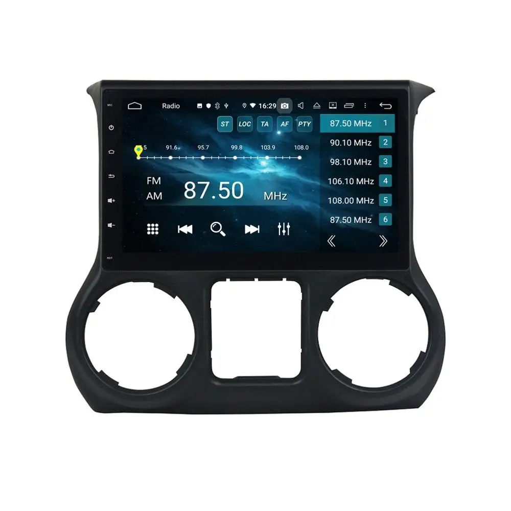 Автомобильный DVD плеер CarPlay DSP PX6 10 1 дюйма Android для Jeep Wrangler 2011 2016 стерео радио GPS