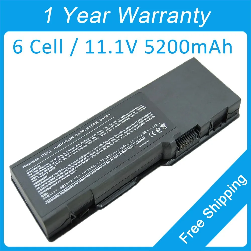 

6 cell laptop battery for dell Inspiron 1501 6400 E1501 E1505 TD347 TD349 UD260 UD264 UD265 UD267 XU937 312-0466 451-10482