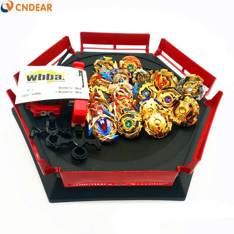 18pcs Golden style Все модели пусковых устройств Beyblade Burst игрушки со стартером и ареной Bayblade Металл fusion Бог волчок Bey Blade лезвия игрушки - Цвет: 18pcs Golden style