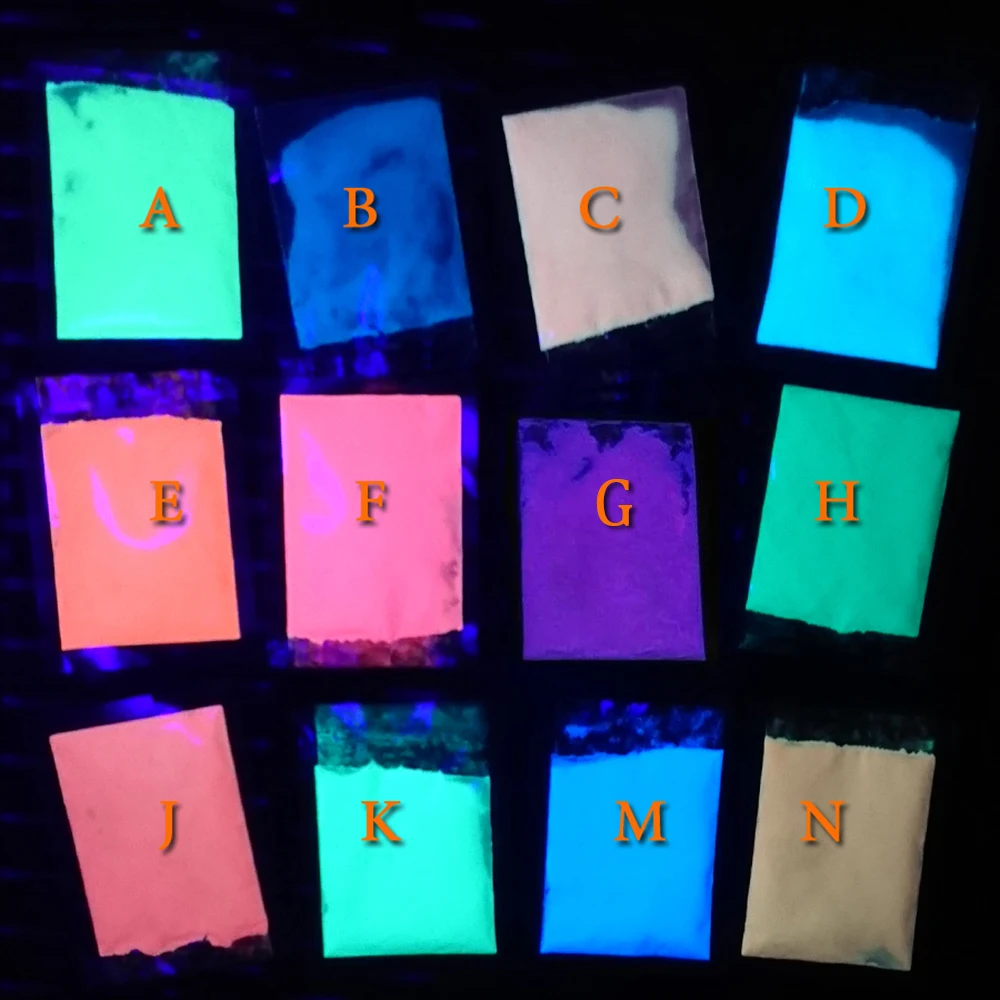 УФ-реактивный/светится в темноте порошок 10 г/упак. с максимальной яркостью и