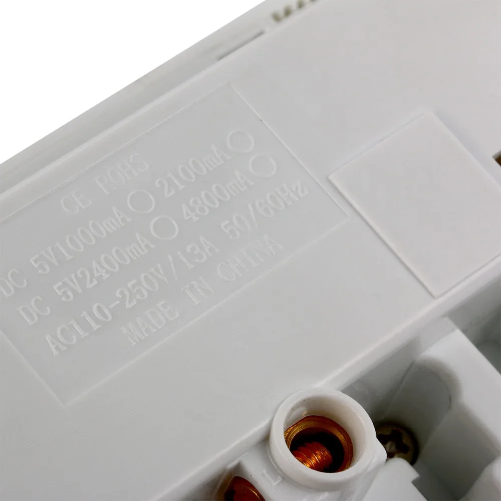 SHIERAK универсальный стандарт 2100mA настенная розетка с двумя usb-портами переходник белая розетка питания 2 usb-розетки для дома