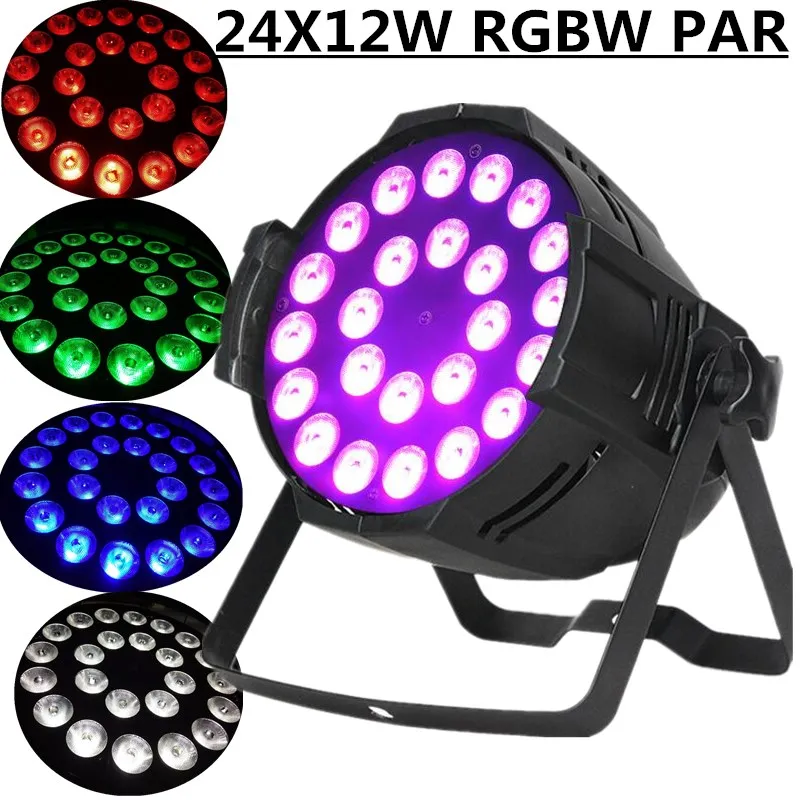 24X12W RGBW светодиодный PAR Светильник dmx512 управление DJ светильник профессиональное