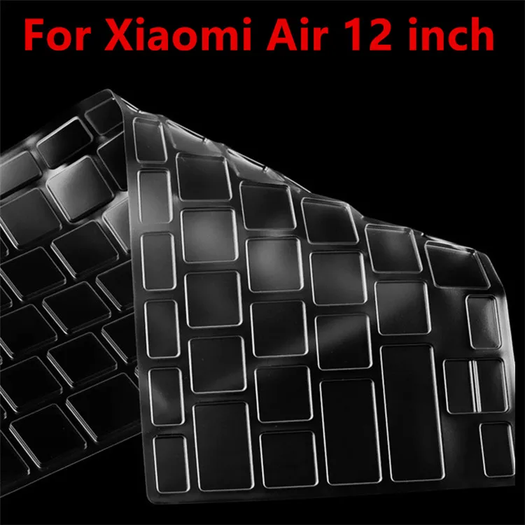 Clear 12 inch Русская/испанская силиконовая клавиатура, чехол для Xiaomi Mi, ноутбука Air 12,5 13,3 Pro 15,6, наклейка, защитная пленка - Цвет: Clear 12 inch