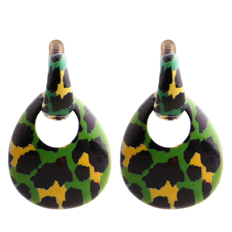 Крупные серьги с тигром в форме капли воды подвески из цинкового сплава