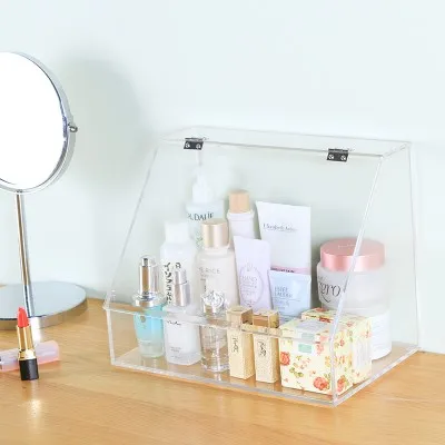 Акриловая прозрачная коробка для хранения косметическая Настольная макияжа