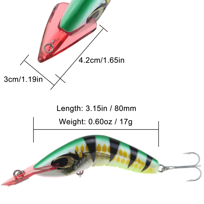 Runature Shirmp Minnow приманки рыболовные 80 мм 17 г искусственные жесткие воблеры и
