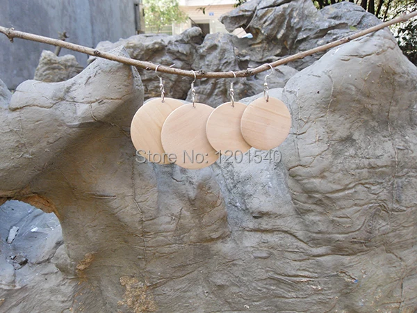 50 шт./лот 40 мм/50 мм необработанные деревянные серьги штук JW 014|unfinished wooden earring|unfinished