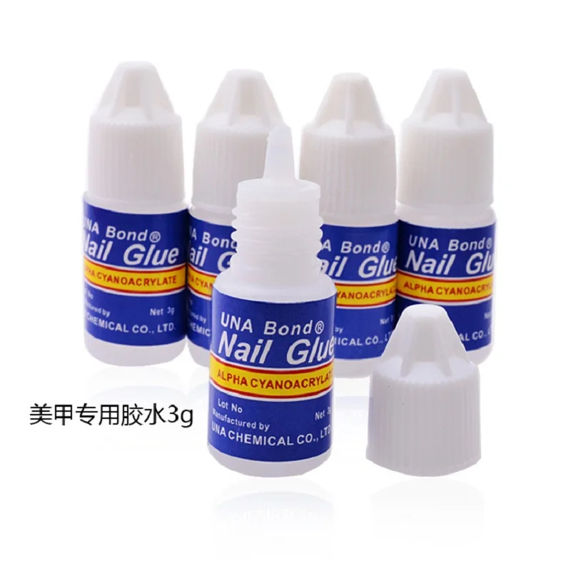 5pcs3g быстросохнущие маникюрные наконечники для клея блестящий, УФ, акриловый Стразы украшения ногтей Клей Накладные для маникюра кончиков ногтей инструмент