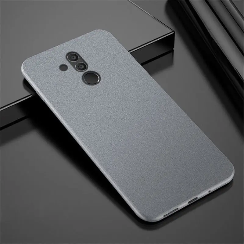 Ультра тонкий мягкий матовый Scrub чехол для телефона для huawei Коврики 20 Lite P20 Pro Песчаник узор Мягкая обложка для huawei Коврики 20 10 Pro