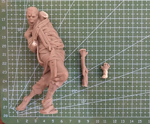 1/16 зомби-стенд fantasy man модельная фигурка из смолы наборы миниатюрный gk