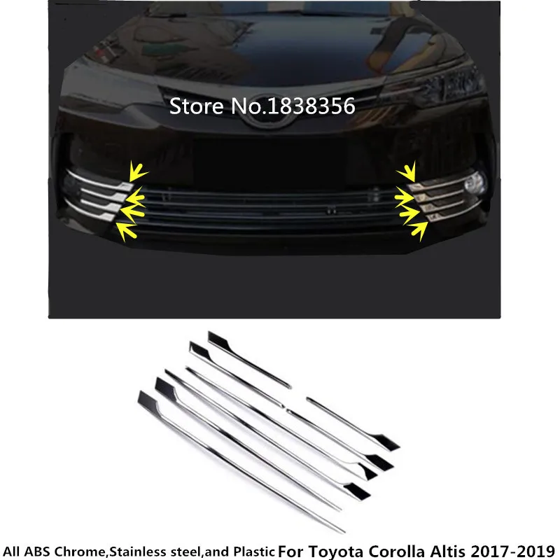 8 шт. передние противотуманные бамперы для Toyota Corolla Altis 2017 2018 2019|Хромирование| |
