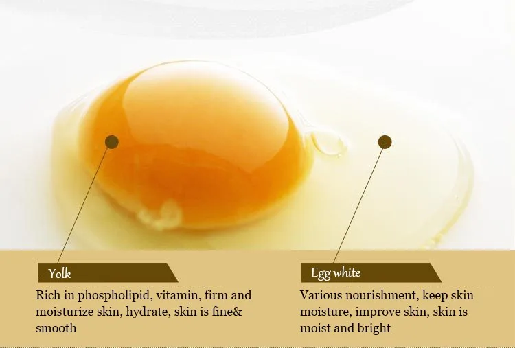 Маска для лица BIOAQUA Egg 10 шт. коллагеновая отбеливающая маска с акне косметика в