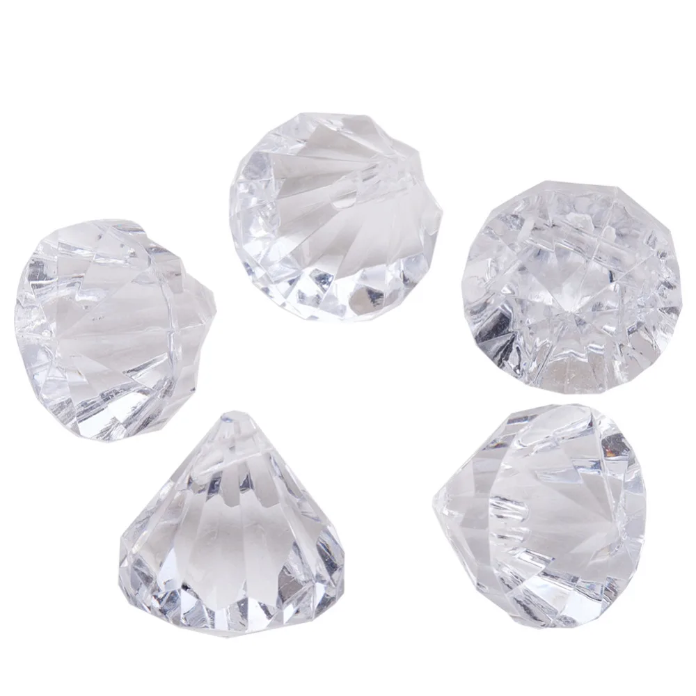 Прозрачные акриловые подвески для штор прозрачные длиной около 26 мм шириной 23