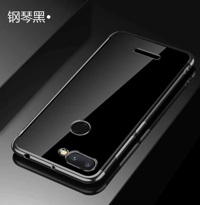Чехол для Xiaomi Redmi 6 модный прозрачный мягкий силиконовый чехол с покрытием