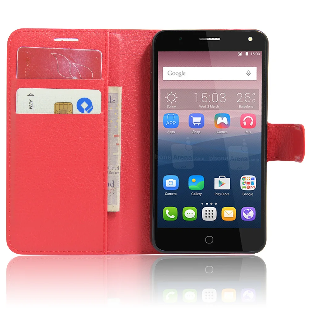 Чехол для Alcatel POP 4 5051D 5 дюймов роскошная Обложка на заднюю панель из искусственной
