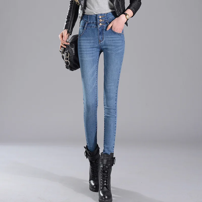 2019 Весна Новый стиль корейский высокая Талия двубортный деним школьницы