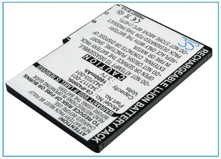 Аккумулятор для ПК Cameron Sino 1560 мАч HP iPAQ 4300 4315 4350 4355 343117-001 PE2080B PE2081BS PDA карманный |