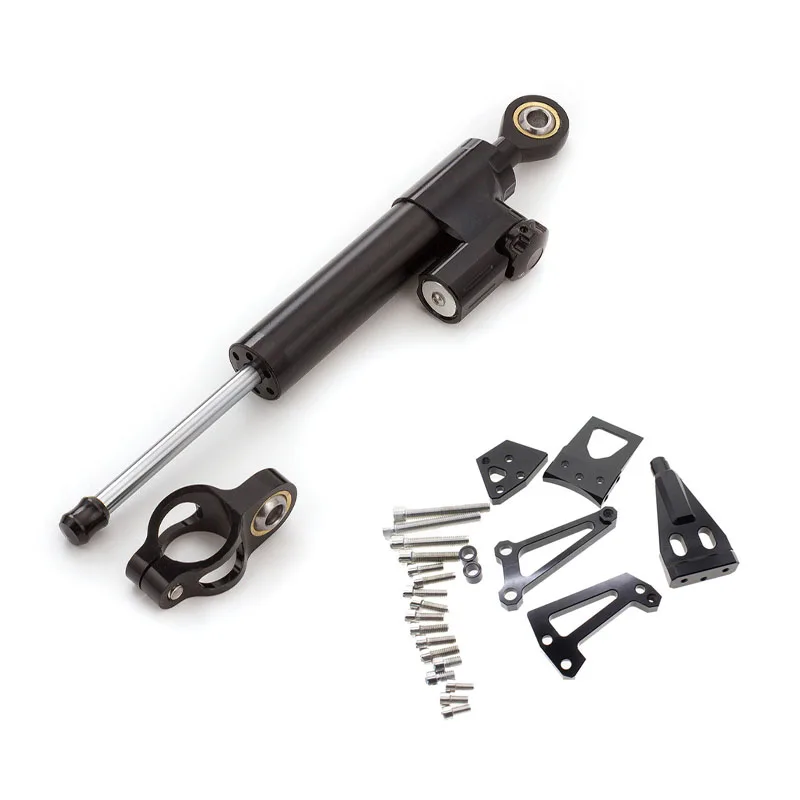 Motorcycle Aluminum Steering Stabilizer Damper Mounting Bracket For Kawasaki ER6N NINJA 400 2009-2011 2010 Complete Set | Автомобили и