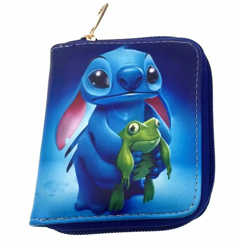 2018 настоящая Акция унисекс Твердые молнии Lilo & стежка кошельки Fishon дизайнерский