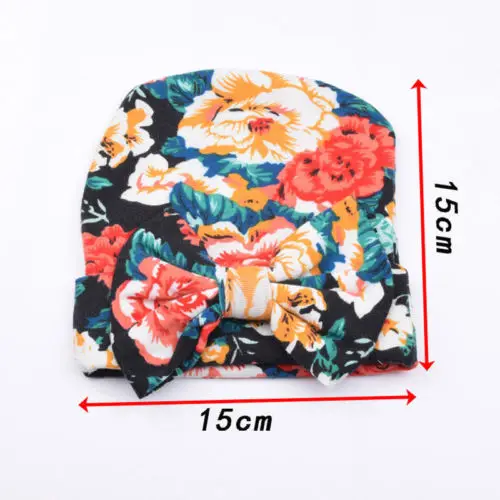 new Cute Newborn Baby Infant Girl hats floral Comfy Bow knot Cap Beanie Hat | Детская одежда и обувь