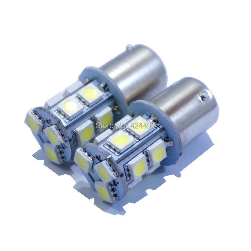 Светодиодная лампа 10x1156 382 BA15S p21w 1157 BAY15D p21/5 Вт bay15d PY21W 13 smd 5050 стоп сигнал заднего