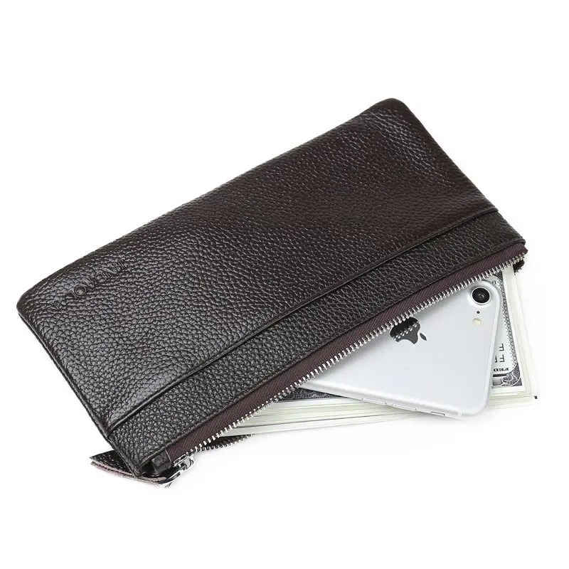 Новый Дизайн Пояса из натуральной кожи кошелек для Для мужчин мужской клатч