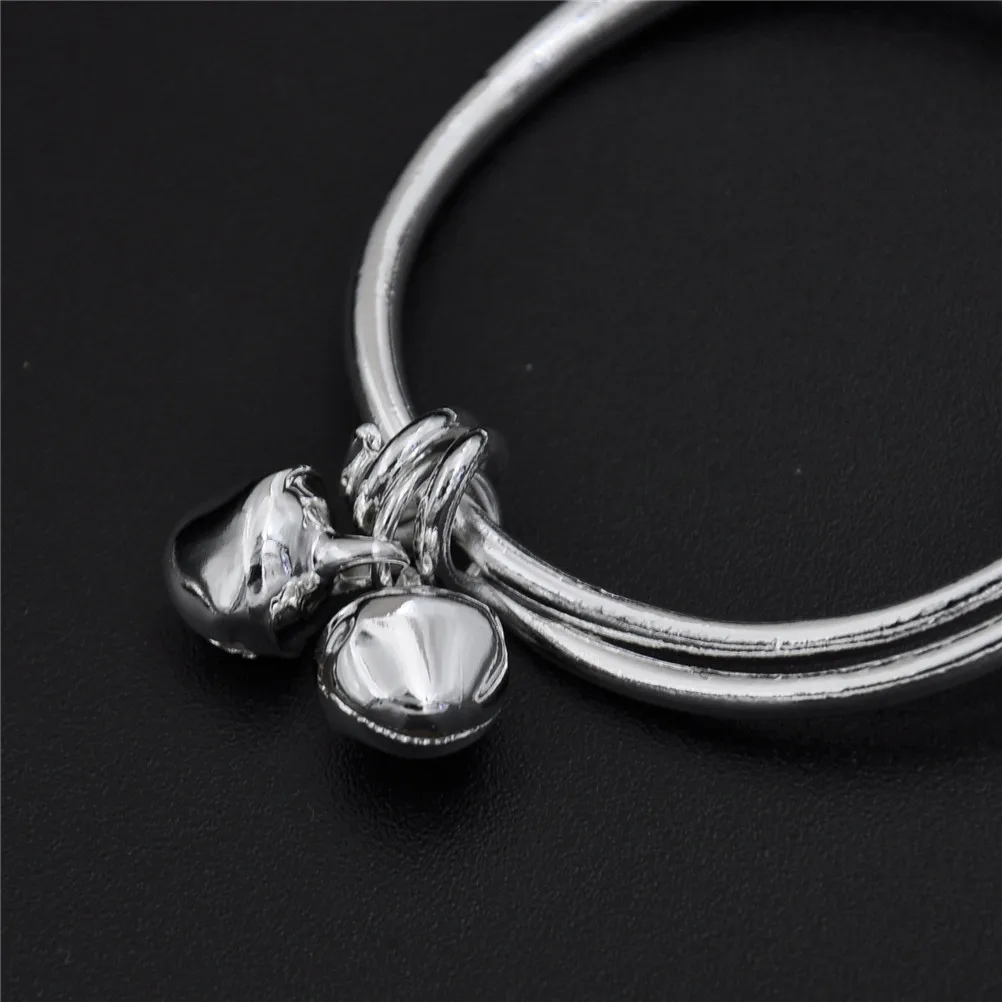 New Gift Baby Kids Bell Bracelet born Plated Silver Birthday Party best Blessing to kids | Детская одежда и обувь