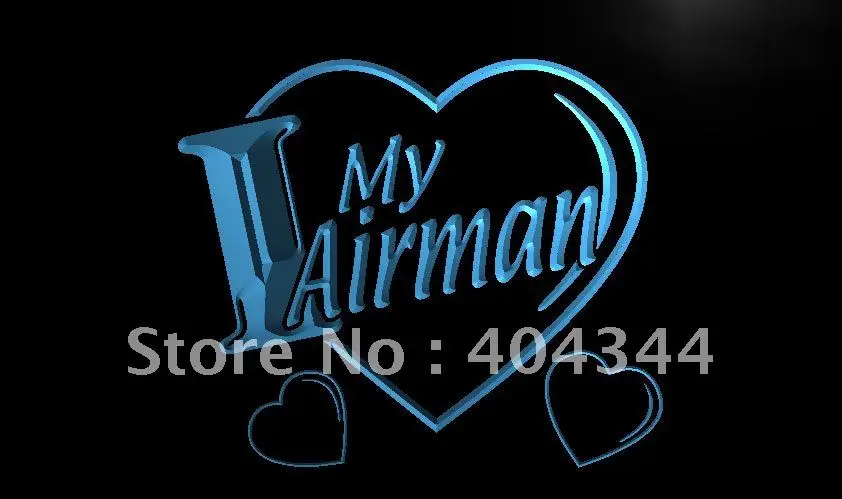 

LK924-надпись «I Love My Airman» в стиле милитари
