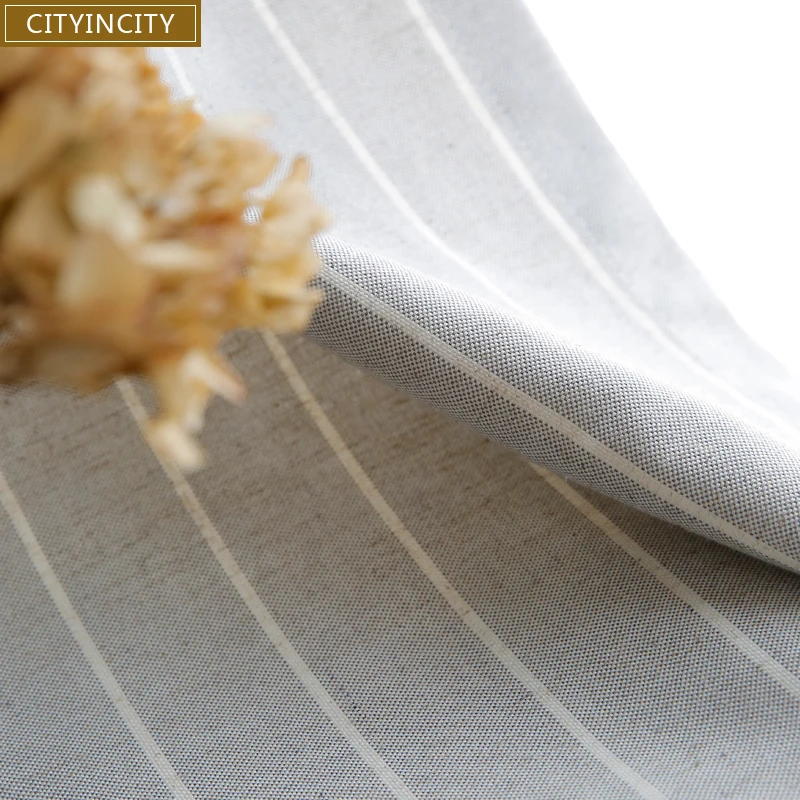 Шторы CITYINCITY в полоску жаккардовые занавески для гостиной домашний декор