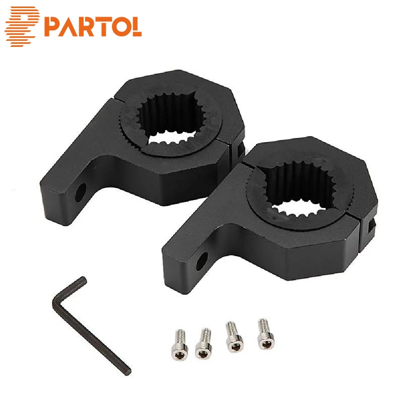 Partol 2x светодио дный светодиодный свет монтажные зажимы для 1 4 &quot2&quot трубы бык бар