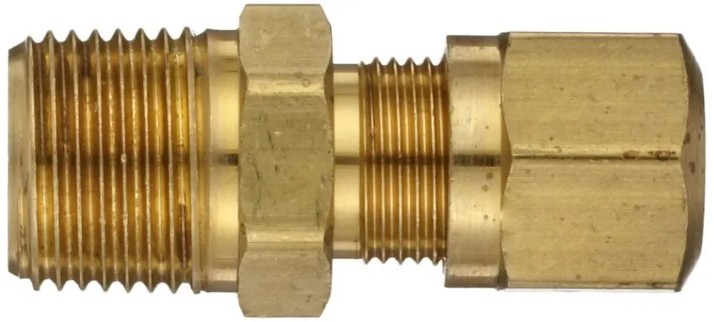 1468 SAE 100102BA 3/" OD, 1/8" или 1/" или 3/8" или 1/" NPT Мужской Латунный трубный фитинг DOT воздушный тормоз трубки Мужской Разъем