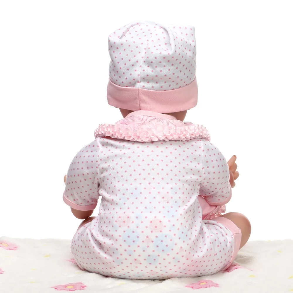 NPK New 55cm Soft Silicone Doll Reborn Baby 22&quot Toy For baby Newborn Birthday Gift Child Bedtime Early Education | Игрушки и хобби