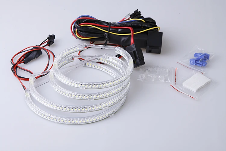 Ультра яркий SMD белый светодиодный ангельские глазки 1600LM 12V halo ring kit для BMW E53 X5 1999