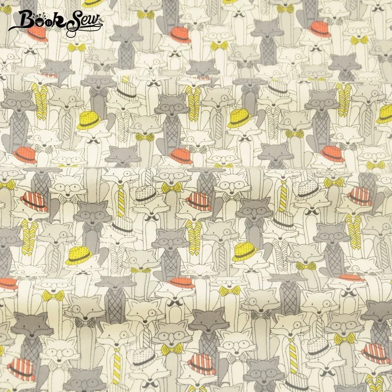 Набор постельного белья Booksew из 100% хлопкового твила с милым дизайном лисы