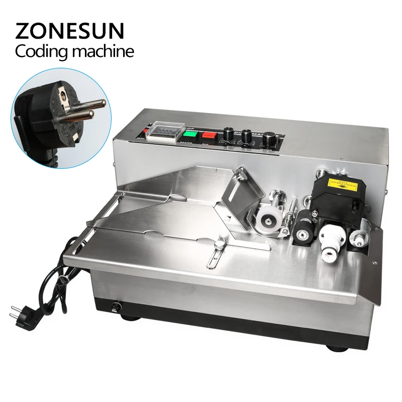 Машина для кодирования рулонов чернил ZONESUN MY380 карточный принтер машина печати