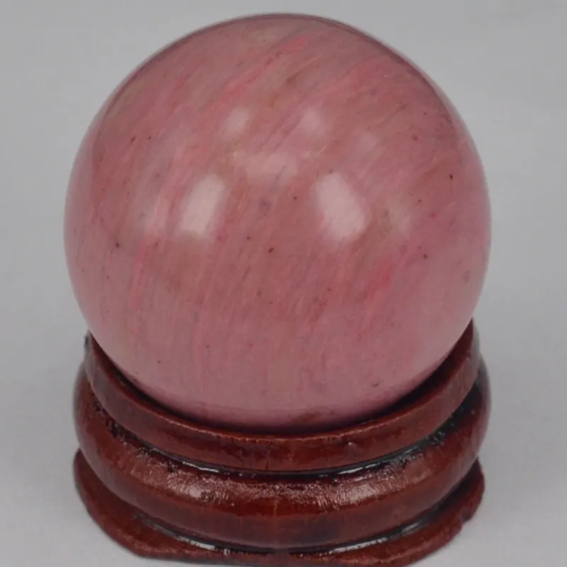 Pink Rhodonite Натуральный драгоценный камень розовый кварц кристалл рейки лечебная сфера мяч массаж яйцо Глобус коллекция домашнего декора - Цвет: Pink Rhodonite