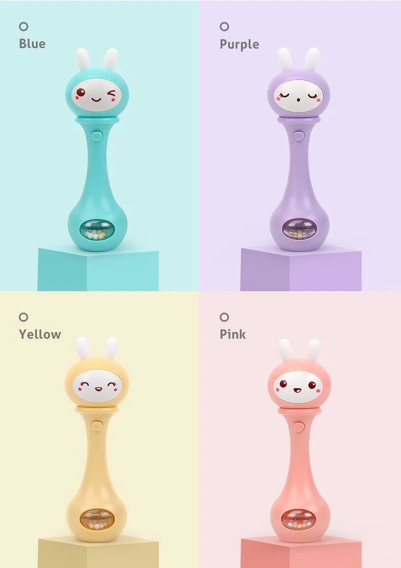 Детские колокольчики от Beiens Rabbit 4 цвета игрушка-головоломка музыка и светильник