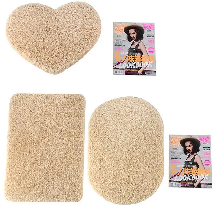 Высококачественный мягкий коврик для кухни плюшевый с сердечками пола входной