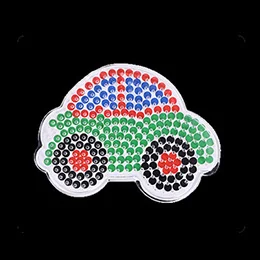 9 шт./лот 5 мм ABS perler beads borad шаблон с цветной бумагой пластиковый трафарет